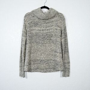Pins & Needles Anthropologie Marled Gray Cowl Neck Sweater Large‎